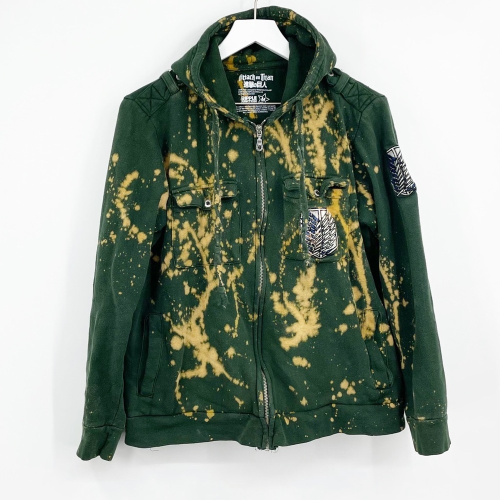 Attack On Titan Wings Of Freedom Bleach Splatter Jacket